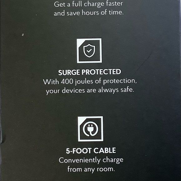 Sharper Image 6 USB Port Rapid Desktop Charging Station. - Picture 5 of 5